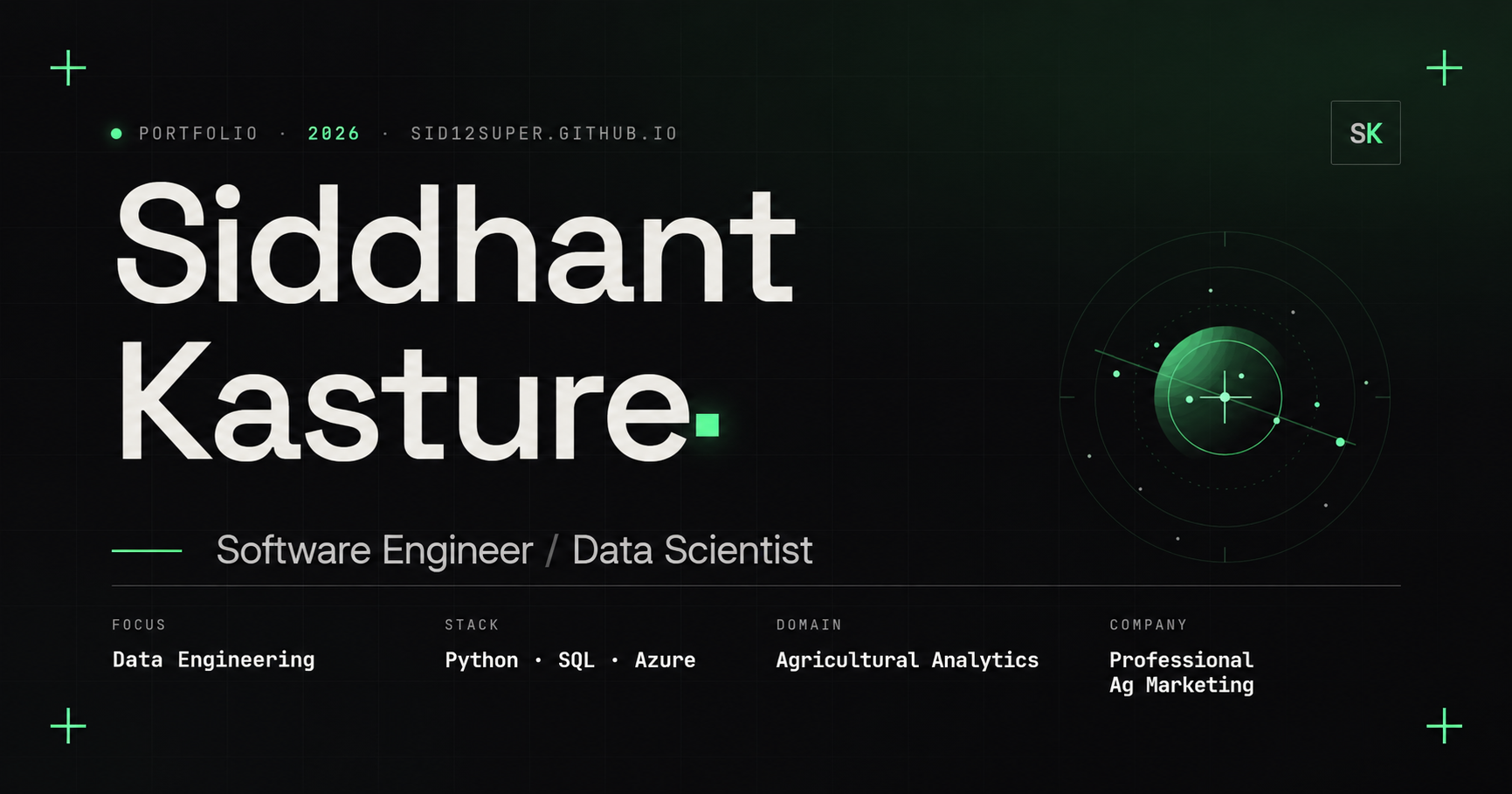 Siddhant Kasture | Data Scientist & ML Engineer